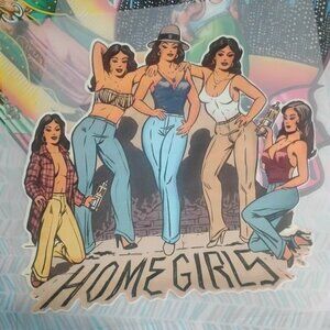 Vintage "HOMEGIRLS" - IRON ON TRANSFER - Heat Transfer Patch - Rare